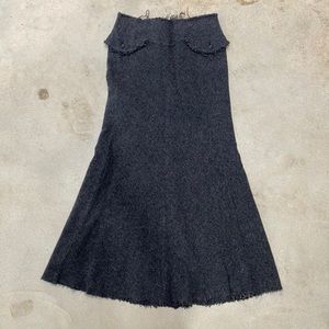 junya watanabe CDG wool full length skirt